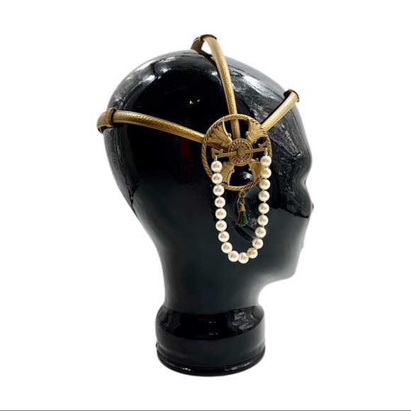1920s Antique Egyptian Brass Flapper Headpiece - Picture 2 of 7